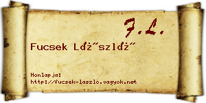 Fucsek László névjegykártya